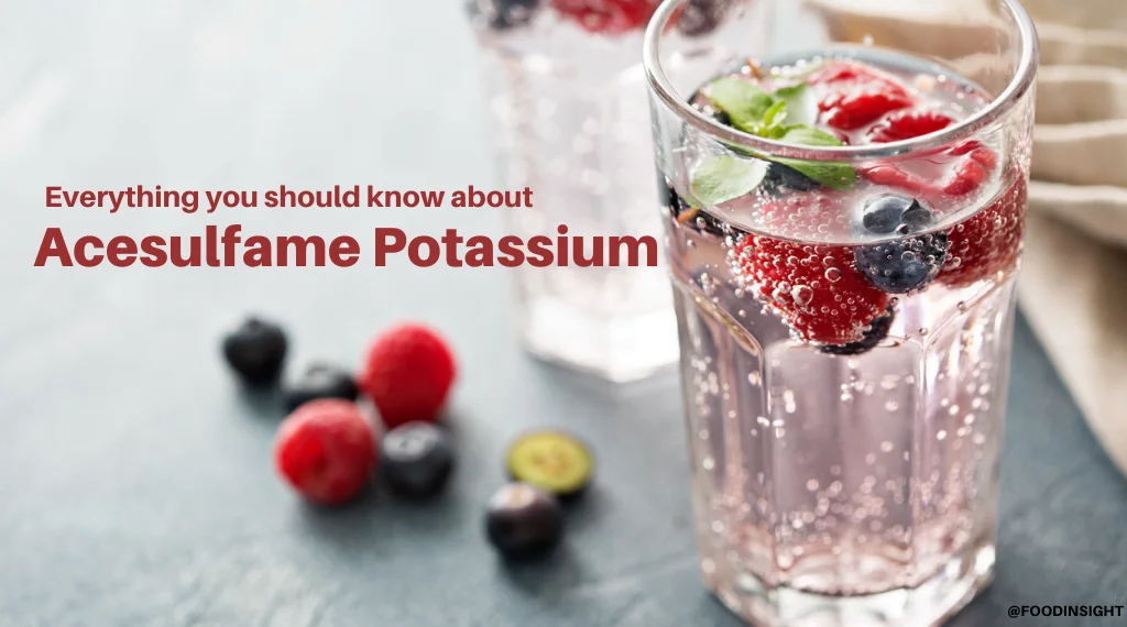 Acesulfame potassium — also known as acesulfame K, or ace K — is an artificial sweetener. In Europe, people may refer to it as E950. Manufacturers sell acesulfame potassium under the brand names Sweet One and Sunet.