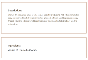 Description Folic Acid