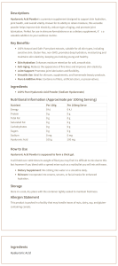 Description Hyaluronic Acid