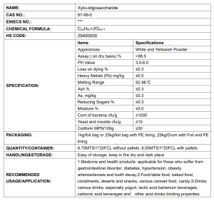 Specification XOS