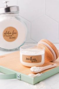 Xanthan Gum used as a food additive and rheology modifier, commonly used as a food thickening agent and a stabilizer.